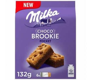 GALLETAS CHOCO BROOKIE POCKET MILKA 132 GR.