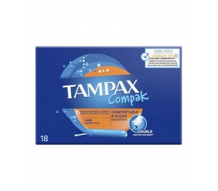 TAMPON COMPAK SUPER PLUS TAMPAX 18 UN.