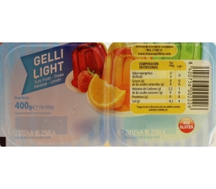 GELATINA LIGHT REINA PACK 4X100 GRS.