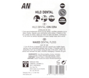 HILO DENTAL 50MTS. CERA Y FLUOR ARCON NATURA 1 UND.