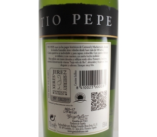 VINO BLANCO PALOMINO FINO TIO PEPE 75 CL.