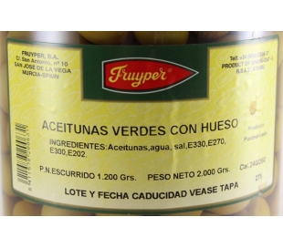 ACEITUNA RELLENAS DE ANCHOA FRUYPER 1500 GRS.