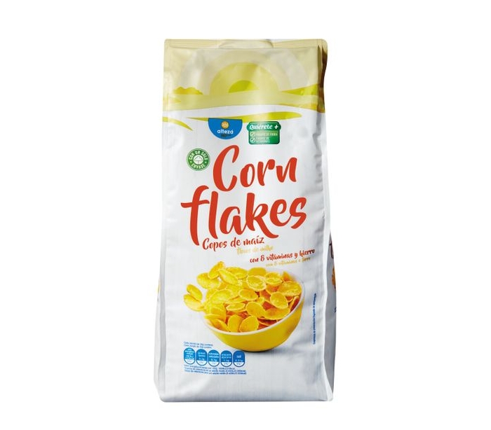 Cereales de maíz sin azúcar añadido Corn Flakes Carrefour 500 g