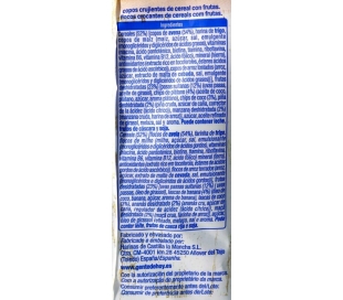 CEREALES MUESLI C/FRUTA ALTEZA 500 GR.