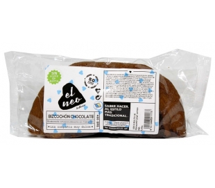 BIZCOCHON MEDIO CHOCOLATE EL NEO 400 GR.