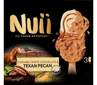 HELADO BOMBON NUII NUECES/CHOCOLATE BLANCO NESTLE PACK 3 UN.