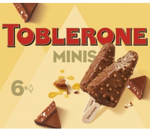 HELADO BOMBON MINI TOBLERONE PACK 6X50 ML.