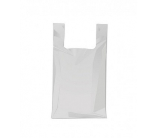 BOLSA CAMISETA ECOPLASTIC BLANCA 42X53 CM.