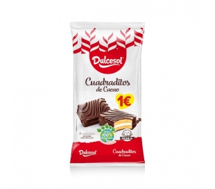BOLLERIA CUADRADITOS CACAO DULCESOL 152 GR.
