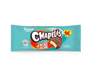 BOLLERIA CHAPELAS CACAO Y LECHE DULCESOL 135 GR.