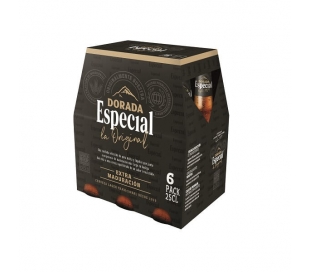 CERVEZA ESPECIAL EXTRA MADURACION DORADA PACK 6X25 CL.BOT