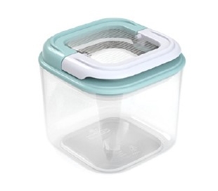 HERMETICO CUADRADO AZUL 0.5 L FLIPSAVER 1 UN.