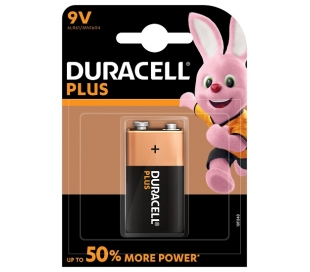 PILA ALCALINA DURACELL PLUS 9V 6LR61