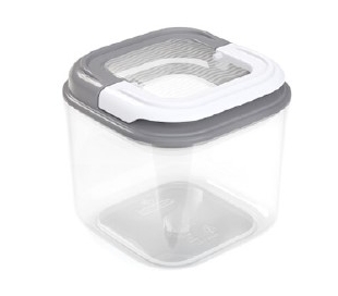 HERMETICO CUADRADO GRIS 0.5L. FLIPSAVER 1 UN.