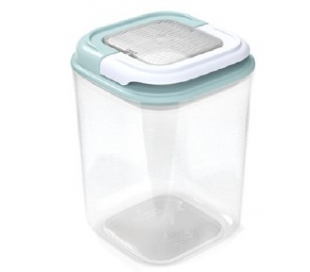 HERMETICO CUADRADO AZUL 0.8L. FLIPSAVER 1 UN.