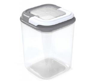 HERMETICO CUADRADO GRIS 0.8L. FLIPSAVER 1 UN.