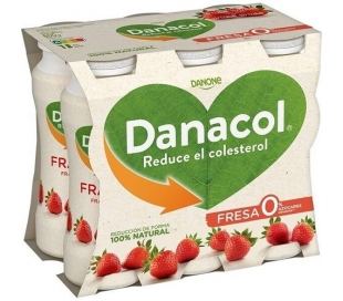 DANACOL LIQUIDO FRESA DANONE PACK 6X100 GRS.