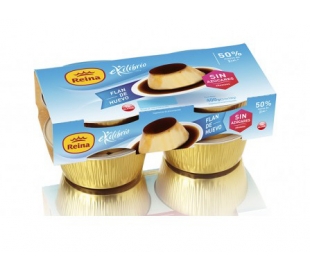 FLAN DE HUEVO SIN AZUCAR REINA PACK 4X100 GRS.