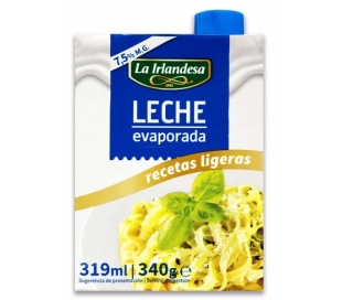LECHE EVAPORADA 7,5% M.G. BRIK LA IRLANDESA 340 GRS.