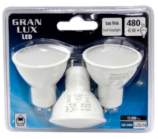 BOMBILLO LED DICROICA 6W.FRIA GRANLUX 3U