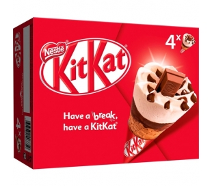 HELADO CONO KIT KAT NESTLE 4UD.