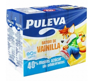 BATIDO DE LECHE VAINILLA PULEVA PACK 6X200 ML.