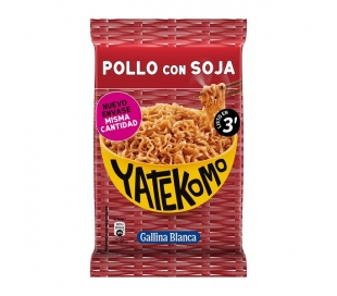 FIDEOS ORIENTALES POLLO CON SOJA YATEKOMO 79 GR.