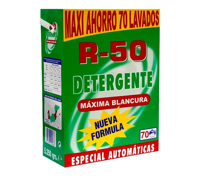 DETERGENTE POLVO LAVADORA R-50 12 LAVADOS
