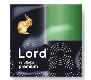 SERVILLETA COLORES LORD 80 UN.