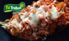 BERENJENAS RELLENAS DE CARNE MOLIDA Y CHAMPIÑONES